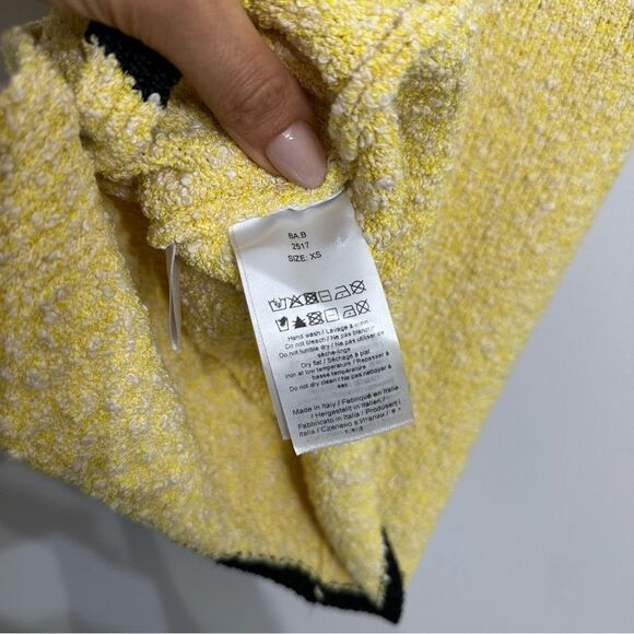 GANNI Asymmetric Organic Cotton-blend Bouclé Sweater - Picture 7 of 8